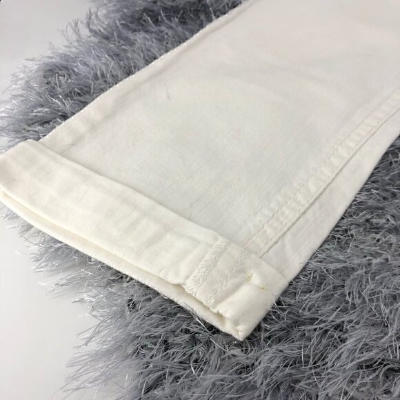 Nine West Women’s 6 White Capri Pants Bling Embellished - Picture 10 of 16